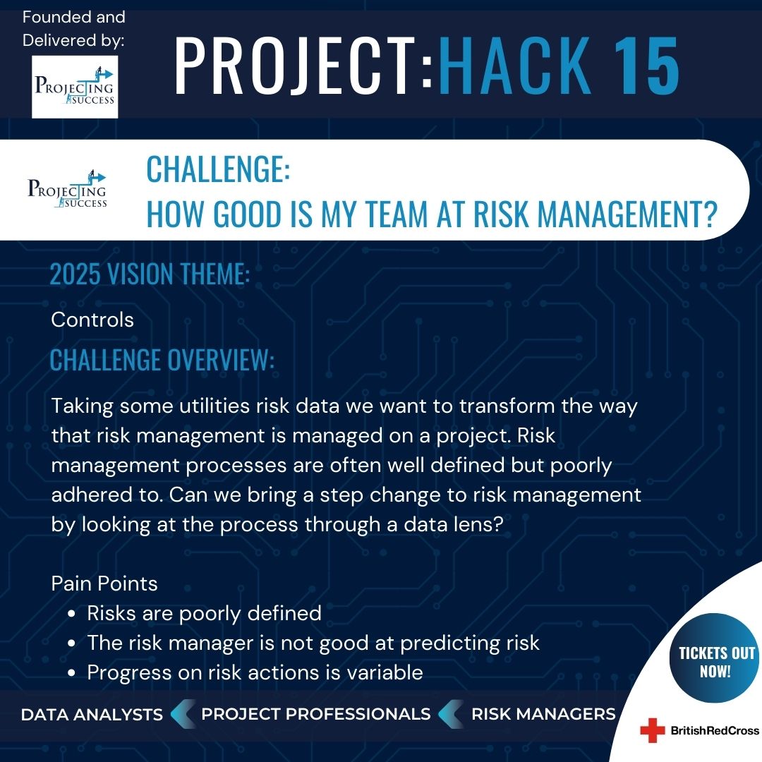 Less than 5 tickets left for #projecthack15!

Project:hack takes place in 24 hours at Tottenham Hotspur Football Club Stadium!

We are so excited to welcome you all to the world of Project Data Analytics!

Take a look at the challenge below brought by  <a href="/projsuccess/">Projecting Success</a>!