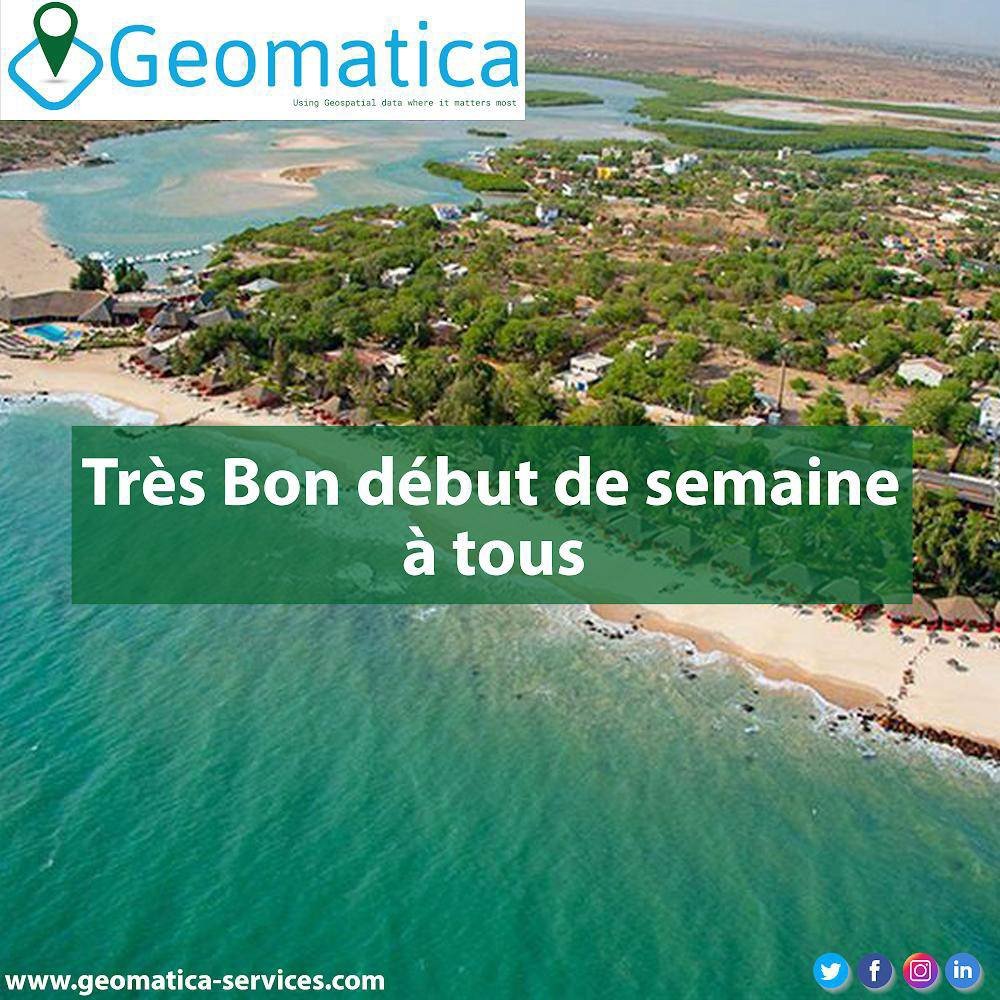 Geomatica vous souhaite un bon début de semaine. 

#bonnesemaine #LundiMotivation   #kebetu