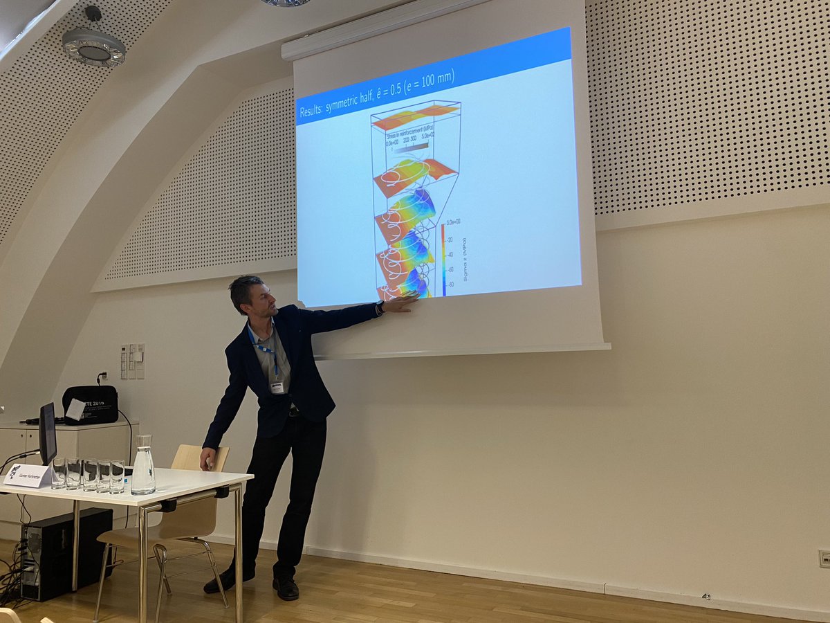 Petr Havlásek presented his nice work on spiral reinforced concrete columns at euro-c. Computations done with OOFEM. By the way, open access is available here: euro-c.org/conference-inf…