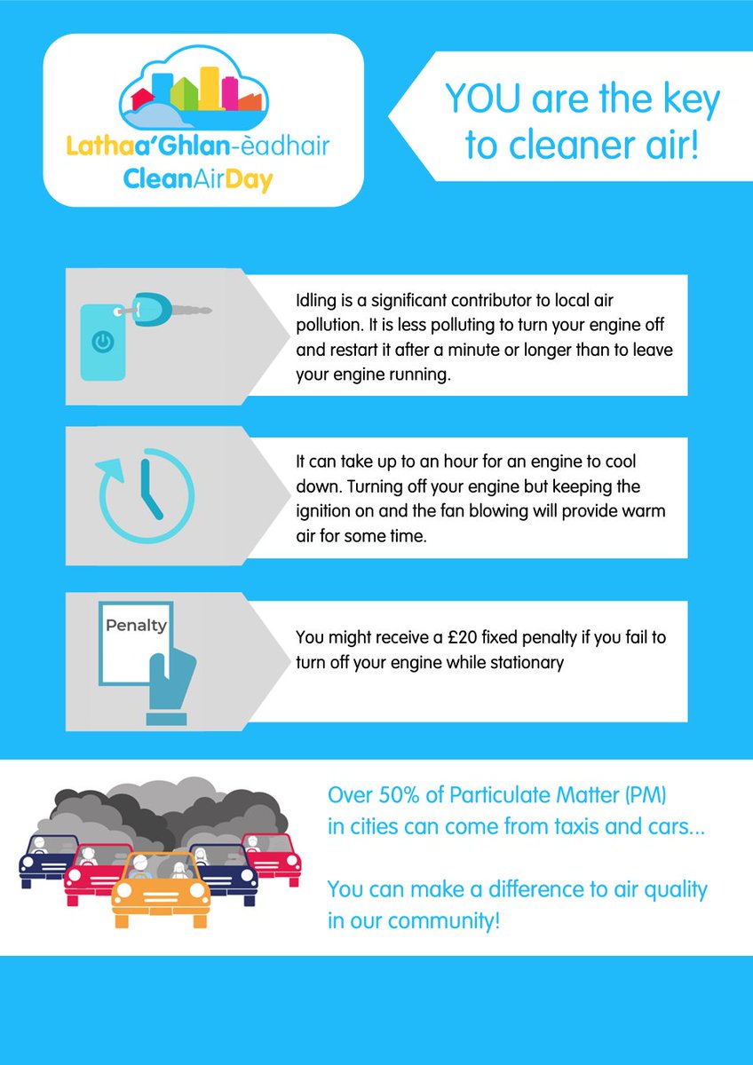 Tomorrow is #CleanAirDay! There are lots of ways you can contribute to cleaner air every day!