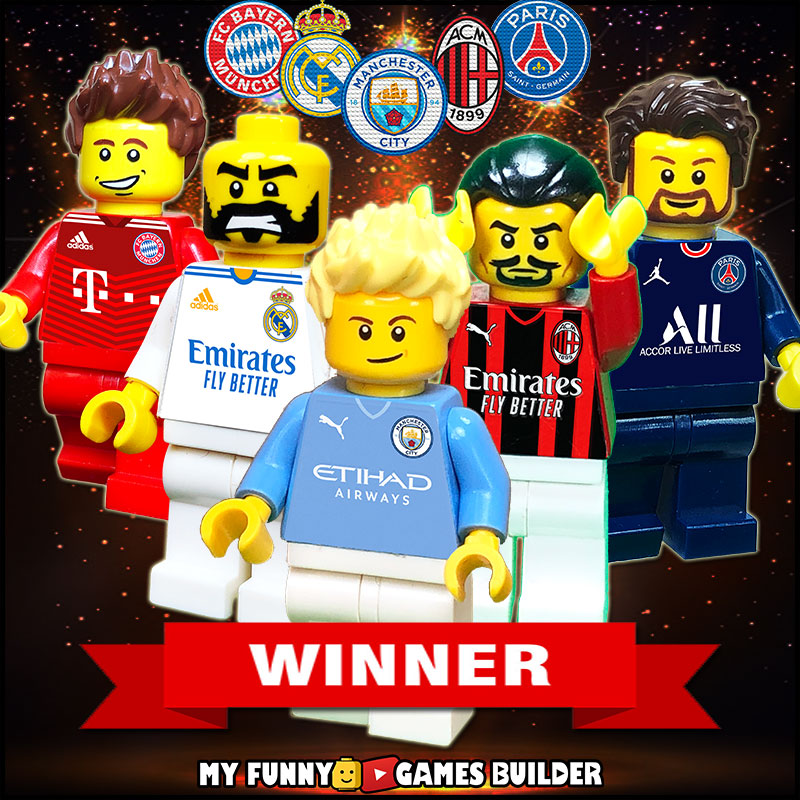 My Funny Games Builder on X: Congrats #ManCity #ACMilan #PSG #RealMadrid  #Bayern !!! Top Winners 2022 in #LEGO Football video (   ): - #ManchesterCity 🏆#PremierLeague - #Milan 🏆  #serieatipo - #ParisSaintGermain