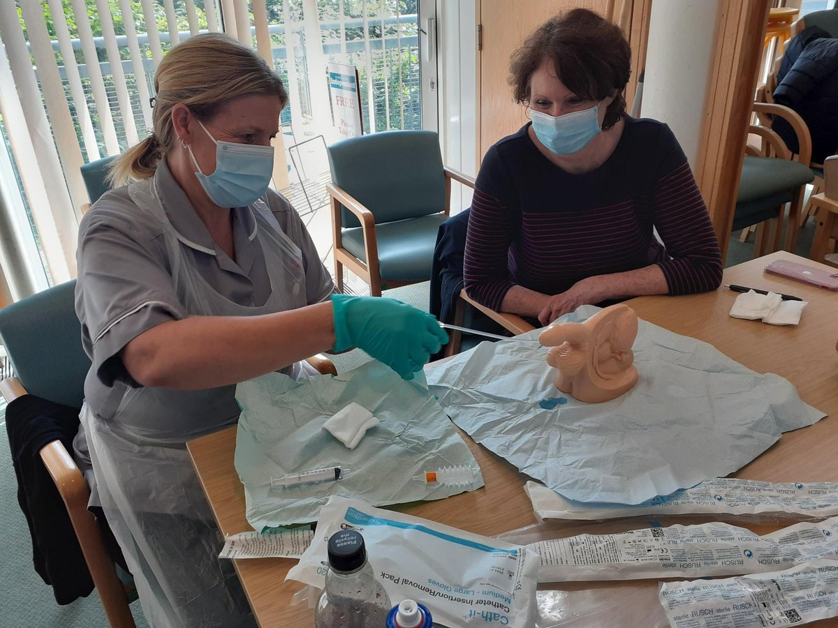 VerityPatter01's tweet photo. @scft_pdn PDN team East …another great day teaching our new band 3 staff catheterisation at one of our bases in Hove https://t.co/QHKpm9lJJc