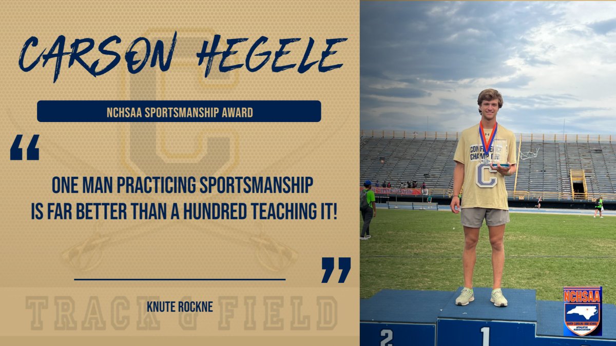 Congratulations to <a href="/CarsonHegele/">carson hegele</a>  on being named the <a href="/NCHSAA/">NCHSAA</a> Sportsmanship award recipient at the state championship this past saturday!!#wintheday