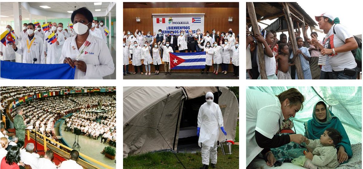 AnaTeresitaGF's tweet photo. 59 años de la colaboración médica #cubana por el mundo, orgullo de una nación. En este período hemos prestado servicio en 130 países con más 605 698 colaboradores. Actualmente, prestamos servicio en 59 naciones con 25 688 colaboradores.
#CubaSalvaVidas

https://t.co/8r6obNyyyC https://t.co/qtSYnqufGP