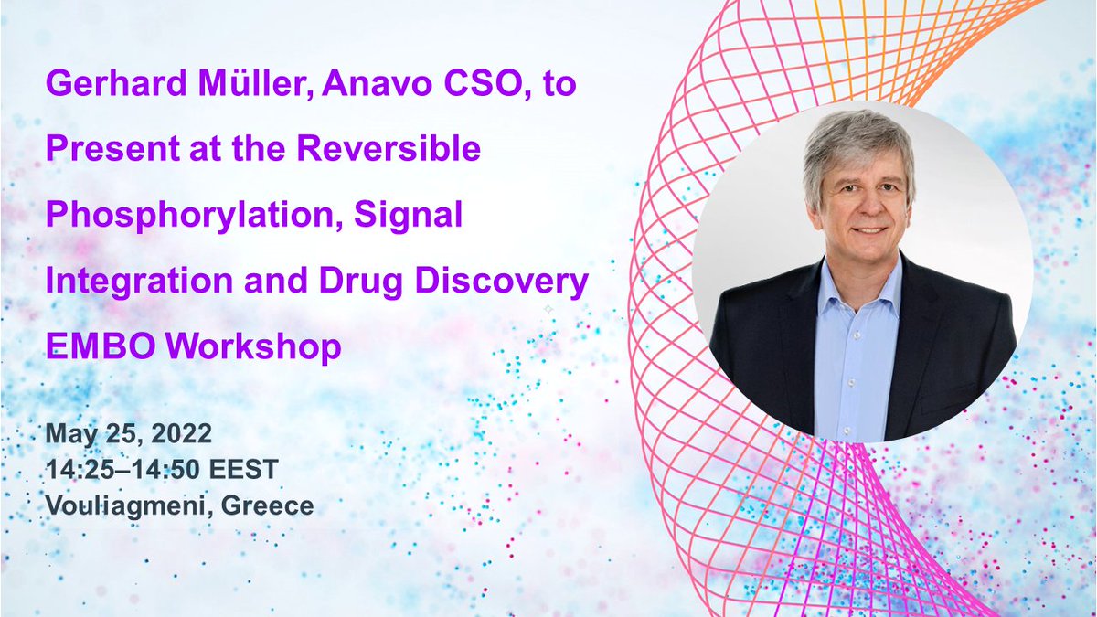 Gerhard Müller, our CSO, is excited to present on hit generation technologies for allosteric #phosphatase modulators at the Reversible Phosphorylation, Signal Integration and Drug Discovery EMBO Workshop on May 25. bit.ly/3MsRBRO