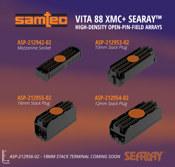 TobyElectronics's tweet photo. Samtec VITA 88 Standard High Density Open Pin Field Arrays - https://t.co/XXzxYSw4dP https://t.co/F1eV4Gkex0