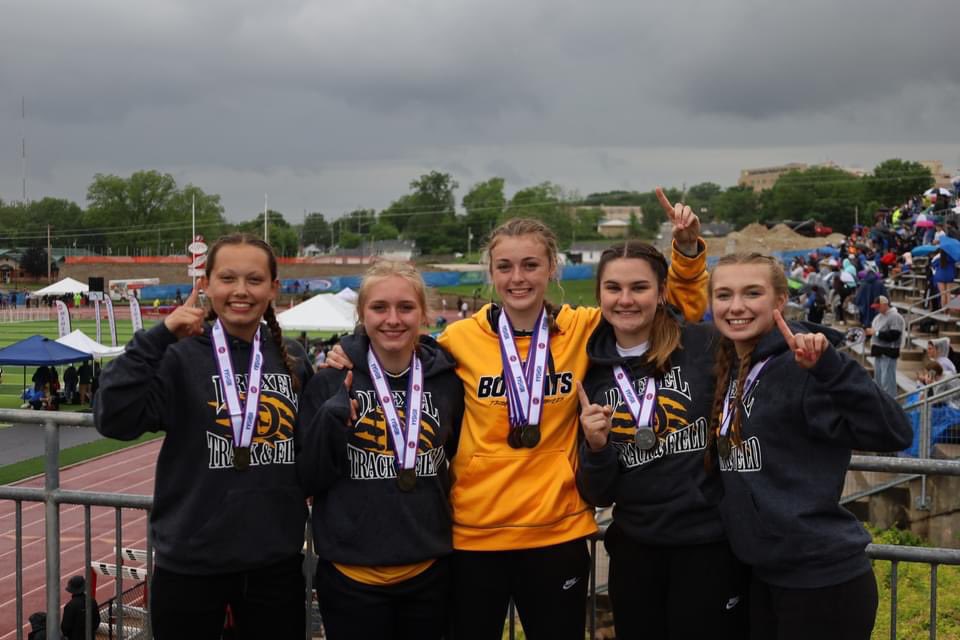 DRxL_TraKnField's tweet photo. These girls set 6 new school records this year and brought home the Championship trophy! #drexelproud #drexelstrong https://t.co/E8VakLGg8b