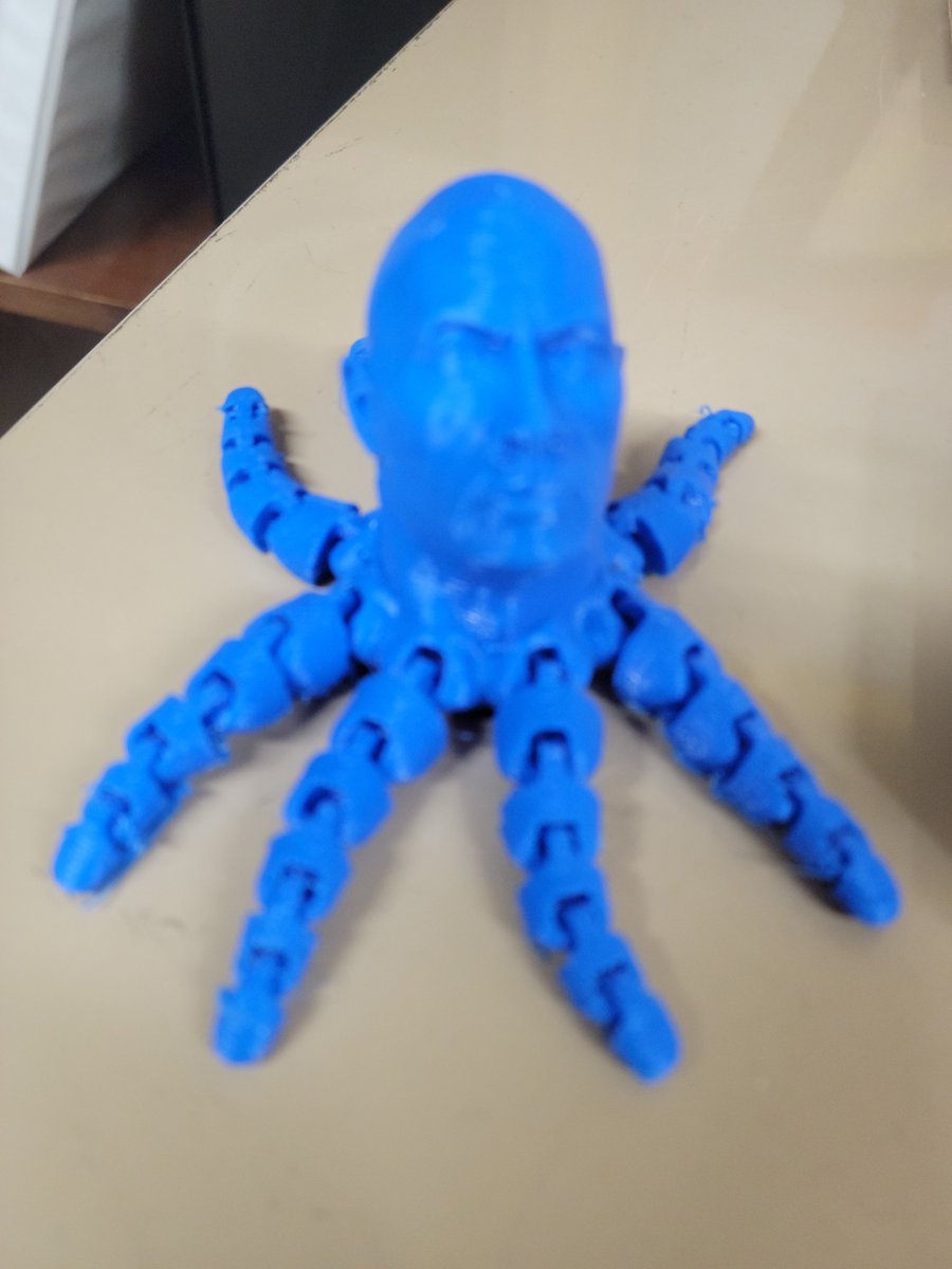 AtcRussell's tweet image. RATC News: Mrs Phipps &amp;amp; her TSA students won a 3-D printer @TSAState Competition! Check out this “Rocktopus” &amp;amp; Robot printed by seniors, Tara Barnett &amp;amp; Riley Taylor! The tentacles have moving hinges!  Amazing! @Russell_Updates @CTEWorks
