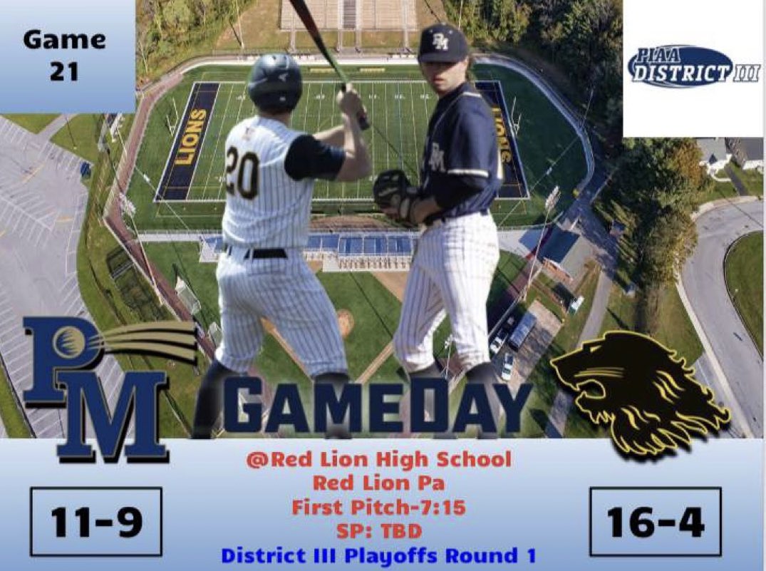 Penn Manor Baseball tweet media