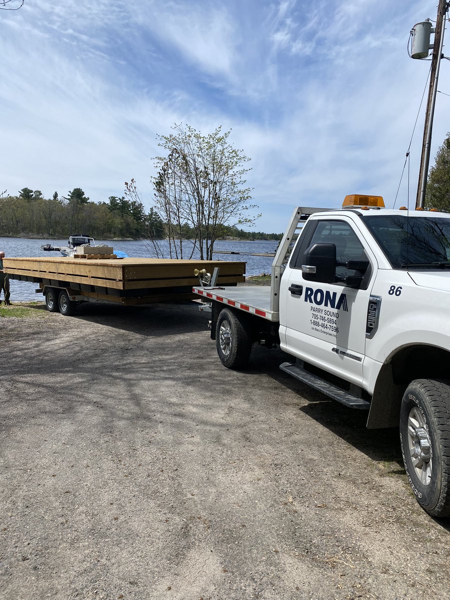RONAParrySound's tweet image. Delivering the Timberdock🇨🇦 #pointeaubaril