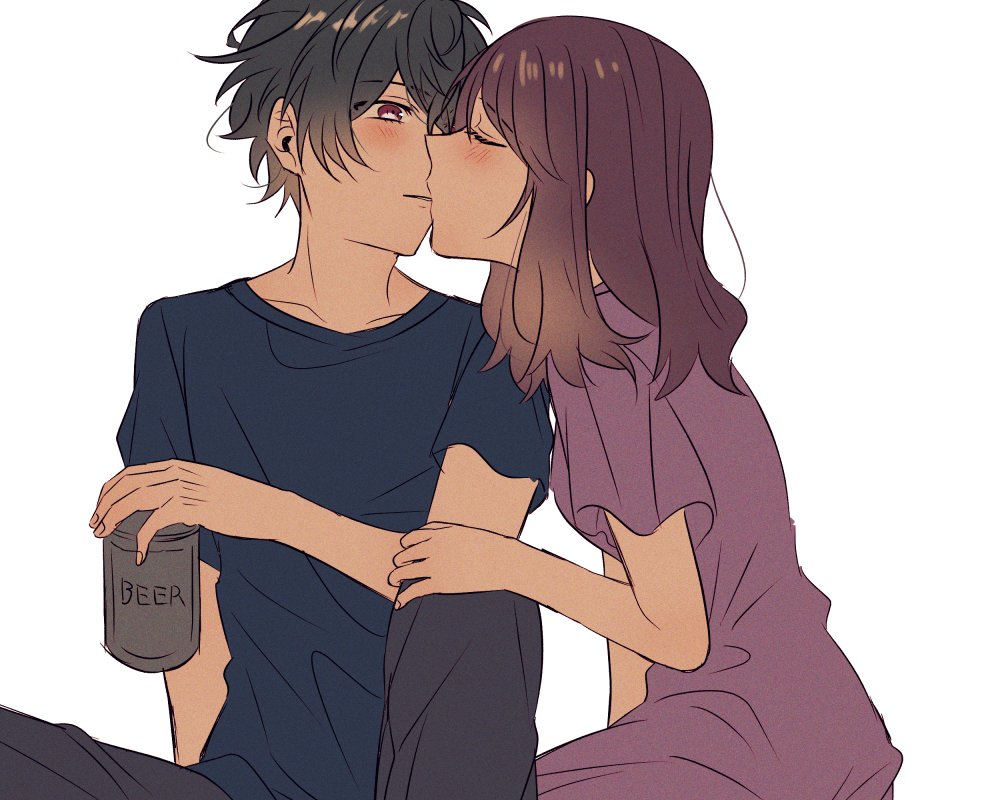 キスの日なので槙玲の酒キスを置いておきます 🍸🍻🥃 | （月）@C107