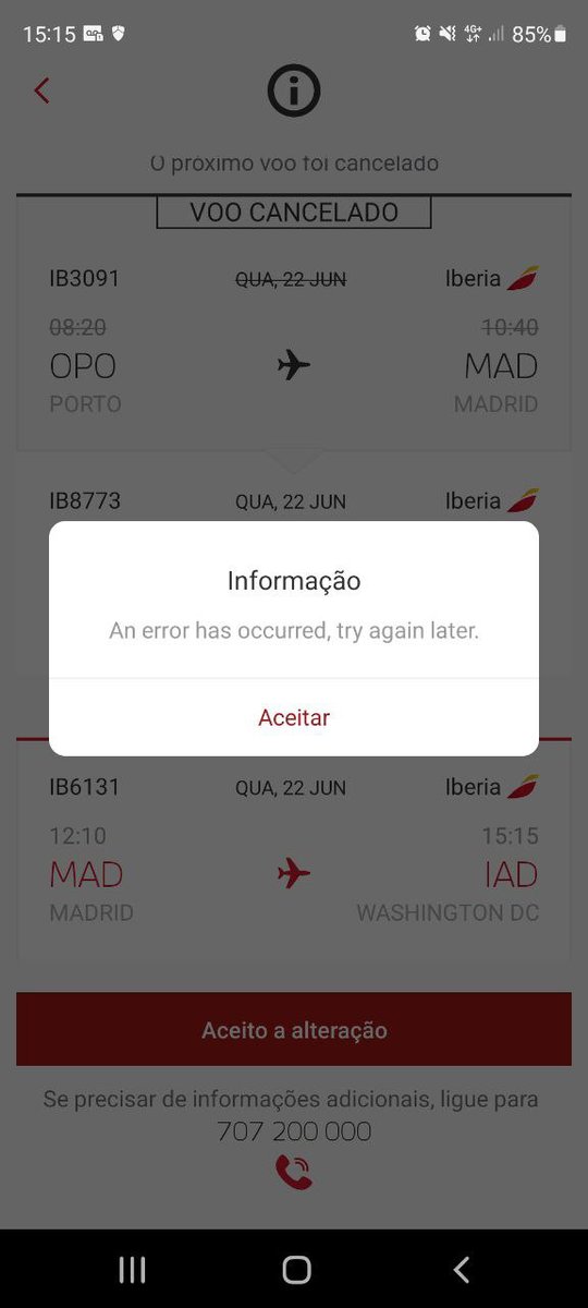 AlessioDatovo's tweet photo. Iberia canceled a flight we bought and it is simply impossible to rebook it! We have been trying for 1 month through every possible channel (phone, website, app, whatsapp) and we can't do it. @Iberia @Iberia_en is a #$%🤬! https://t.co/fzGySUo5Uf