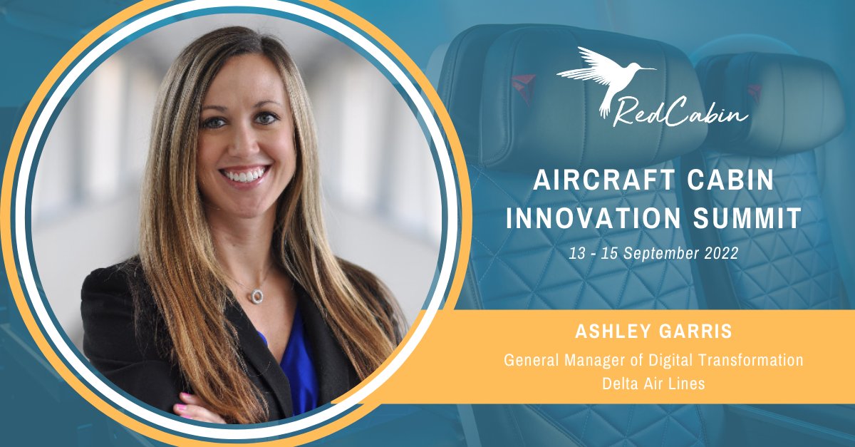 RedCabin_Events's tweet photo. Our Aircraft Cabin Innovation Summit is back this September…and so is @AshleyGarris!  As a true champion of collaboration, she has spent her career working to innovate the #PaxEx. 

We can’t wait to welcome her back to #RedCabinLIVE!

Discover more: https://t.co/WNLyYA00M0 https://t.co/ul6sM5Vzvd