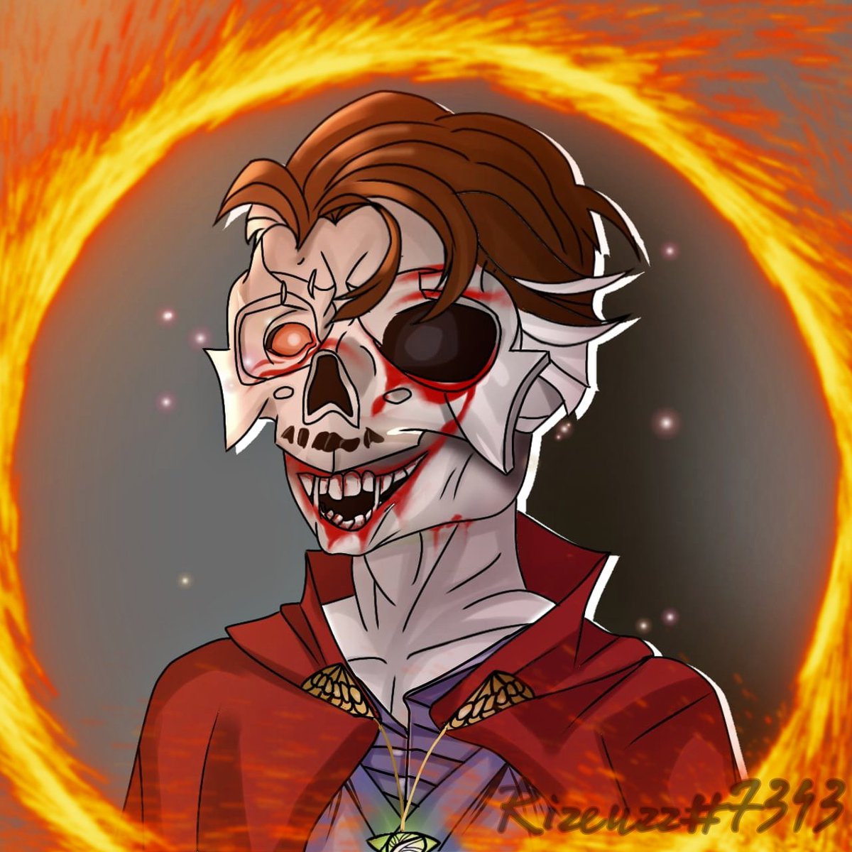 Just mada a fan art for <a href="/OakParadiseNFT/">Oak Paradise | oak.bet</a> , it's zombie strange oak🧟