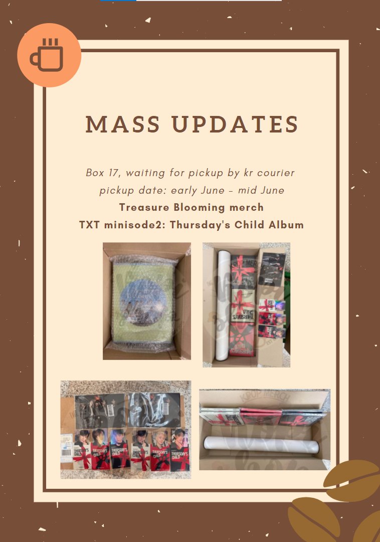 thekopishop's tweet photo. #KopiUpdates MASS UPDATES AS OF 5/23/22 MONDAY 8:45PM

- Please don't hesitate to DM us if you have questions, clarifications, inquiries etc.
- Masterlist is being updated regularly and know that we have received your payment. 

Thank you so much and God bless! 🤎🤎🤎 https://t.co/qrqy6qCSMJ