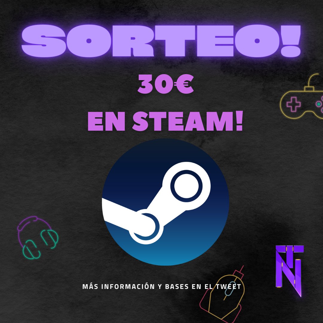 TNHouse_'s tweet photo. 🤑SORTEO ESPECIAL🤑
🔥Tarjeta STEAM 💳 [30€] 🔥
Requisitos ✅:
-Seguir a @NovatosTwitch
-Dar RT 🔃 y FAV ❤️
-Mencionar 2 Amigos 👥 https://t.co/180vKZegFh