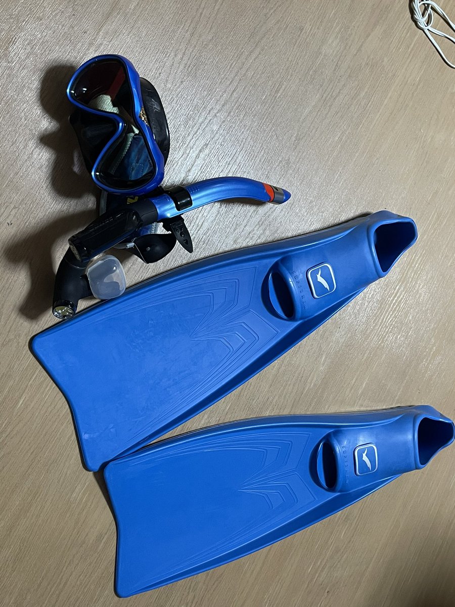 s14tomoya's tweet photo. マスクのフレームも届いて今日変えに行ってきた!!
マスクフレーム、シュノーケル、フィン新調して全部同色に😍アマイロブルーよき👍前のフレームの色も好きだったけど☝️
今シーズン泳ぎに行くのが楽しみだ😁
#GULL #VADER #SuperBullet
#SuperMew #アマイロブルー
#ガル #シュノーケル https://t.co/oRLbiTarQu
