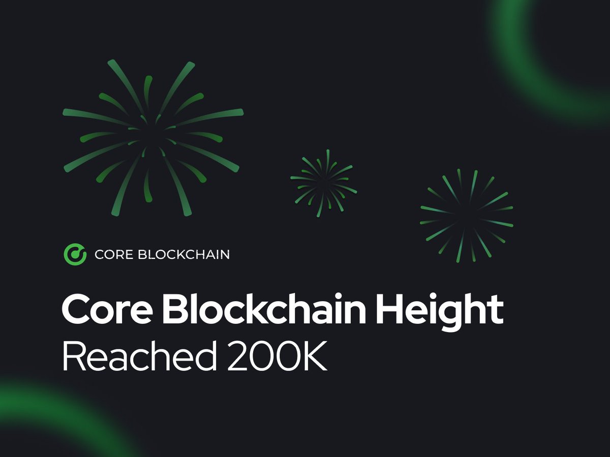 CoreCoinCC's tweet photo. 🟢Core Blockchain keeps growing! Congrats and thanks to all of you who helped it reach 200K blocks! #blockchain #crypto #mining $XCB https://t.co/1F05sMQUgs