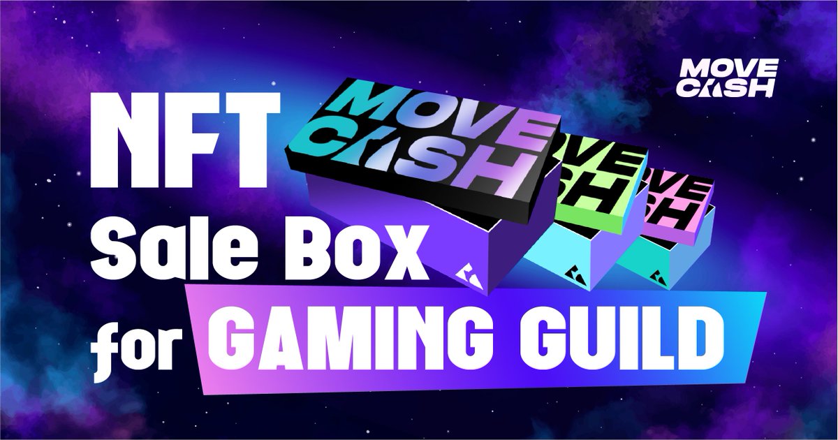 💫 #MOVECASH - BOX SALE FOR GAMING GUILD ✨ In addition to selling boxes to individuals, MoveCash will offer boxes in quantity to Gaming Guilds at a discounted price during this box sale. If you operate a gaming guild,please contact us $MCA #MCA #MoveToEarn