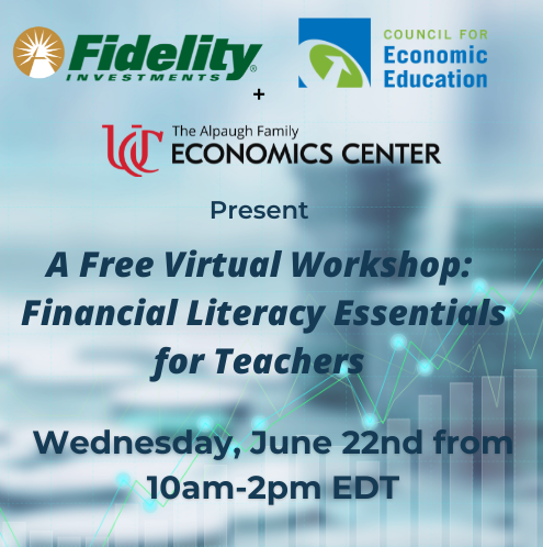 Fidelity is partnering with the Center for Economic Education to offer this free zoom workshop for teachers. Learn more and register here: bit.ly/3yOFQkF