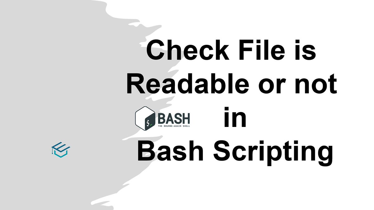 era_tut's tweet image. Check File is readable or not in shell script with examples
tamiltutera.com/check-file-is-… #tamiltutera #Linux #shell_script