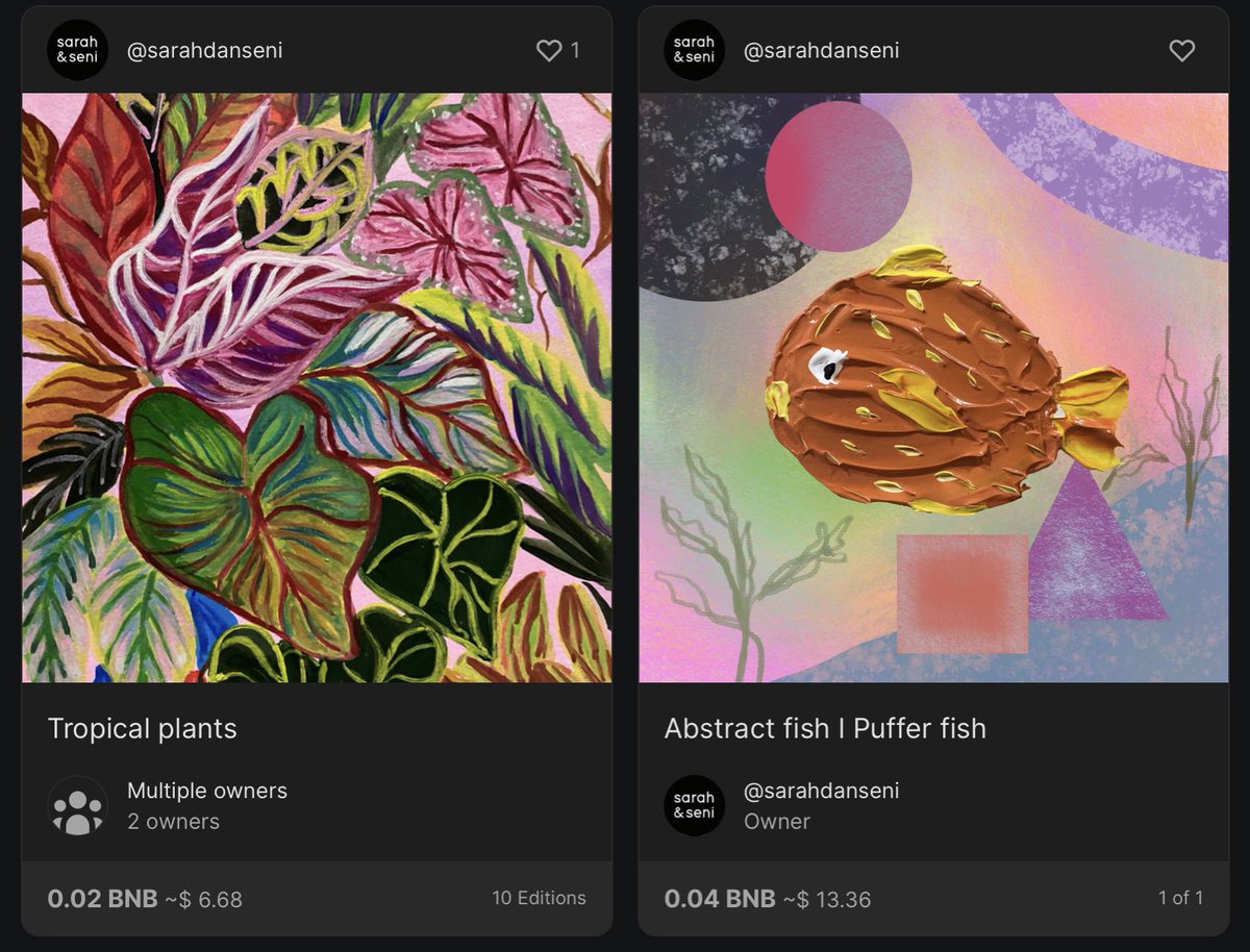 Available artworks 💗☺️

Tropical plants - 9 editions left 

Link: app.pentas.io/user/sarahdans…