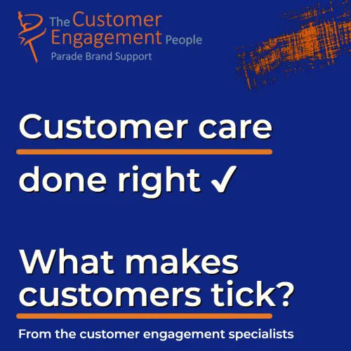 The customer care journey in four steps 👇
🔸Ongoing Communication
🔸Gathering Feedback
🔸Repeat Purchases
🔸Loyalty

Do you have an integrated customer care strategy?
Contact the Parade Brand Support Team🐝

0121 251 1900
sales@paradedirect.co.uk
buff.ly/3Pris2E