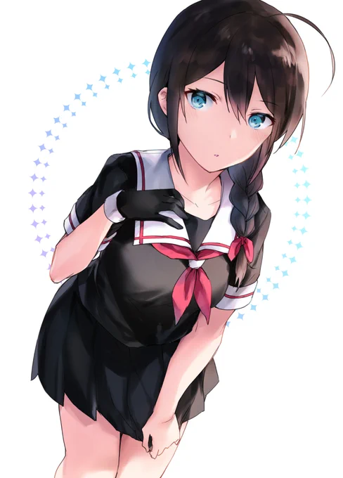 2年前に描いた時雨発見したので貼っておきます 