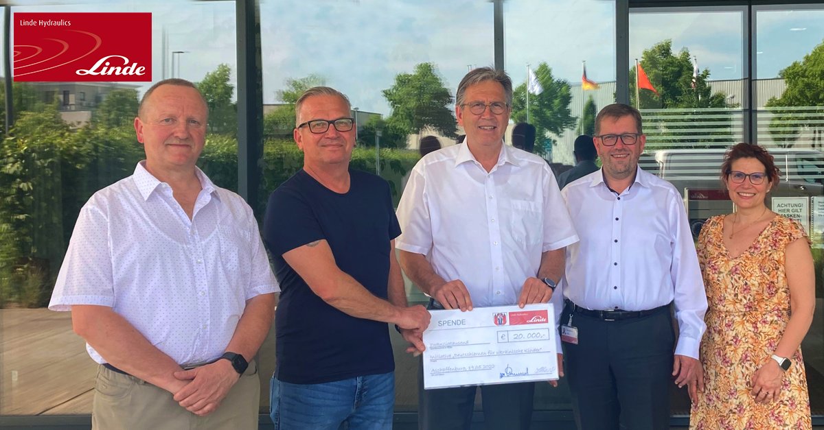 Unsere Belegschaft macht den Unterschied! 😍
Unsere Kolleginnen und Kollegen und das Unternehmen spenden insgesamt 20.000 Euro für vom Ukraine-Konflikt betroffene Kinder. 
Lesen Sie die ganze Pressemitteilung: bit.ly/39Llmi4
#Aschaffenburg