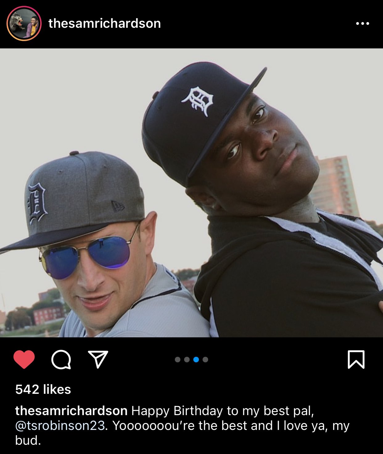 Happy Birthday Tim Robinson. Post from Sam Richardson s IG 