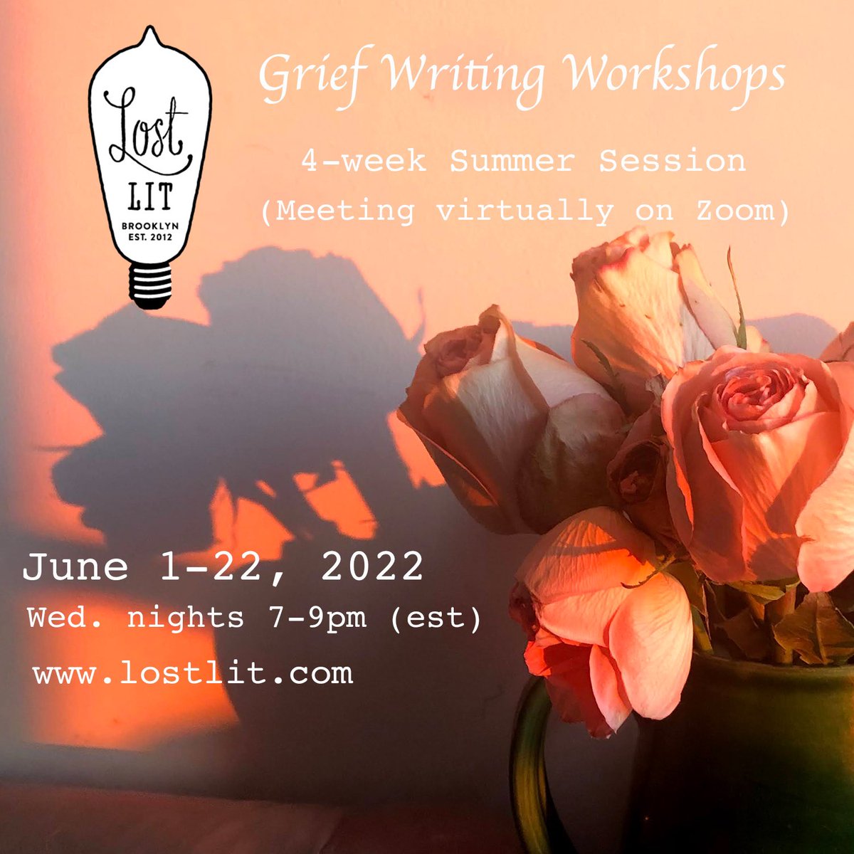 We’re excited to get our #Grief on! #LostLit #griefwriting #workshops #writersoftwitter
