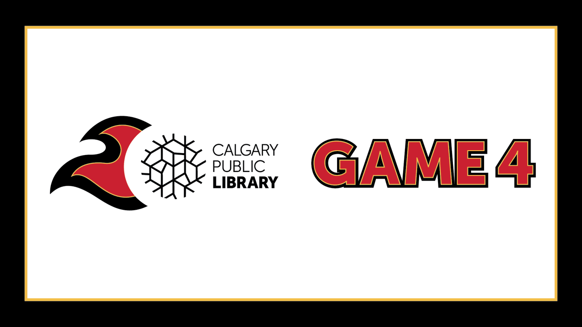 calgarylibrary's tweet photo. Game 4 of #FlamesVsOilers is tomorrow night! Join us in the performance hall at Central Library and watch the game on the big screen: https://t.co/l80EYpPvR3 #BattleVsAlberta https://t.co/54t8apsPTc