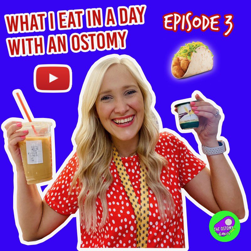 NEW VIDEO 💚 What I eat in a day with an ostomy: Episode 3. Don’t judge me for the absurd amount of <a href="/tacobell/">Taco Bell</a> I eat on the regular. 🌮 *Everyone is different and digests foods differently. Your diet should be specific to your needs. 💜 #ostomy 

youtu.be/FjLv1yKefgA