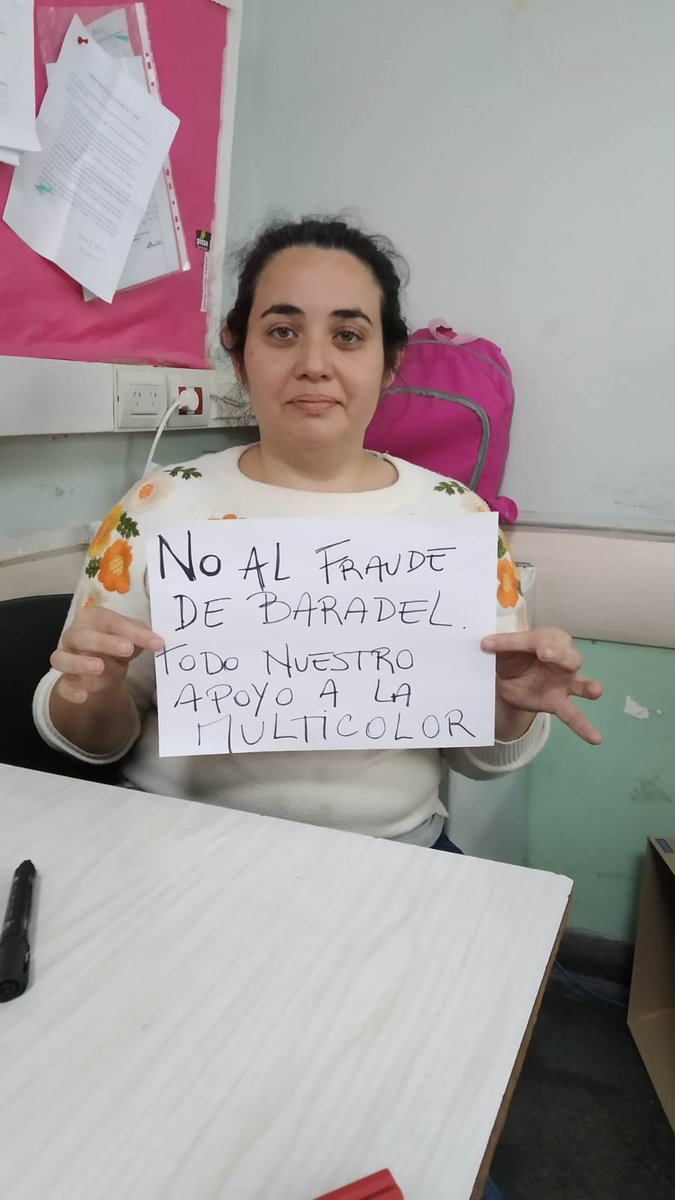 NathiGonzalezS's tweet photo. Lxs compañerxs trabajadores de la salud de @MarronPosadas se solidarizan con @suteba_matanza y rechazan las maniobras de fraude 
Recorrimos muchos caminos de lucha juntxs  por la salud y la educación ✊ https://t.co/JqUTkncQKW