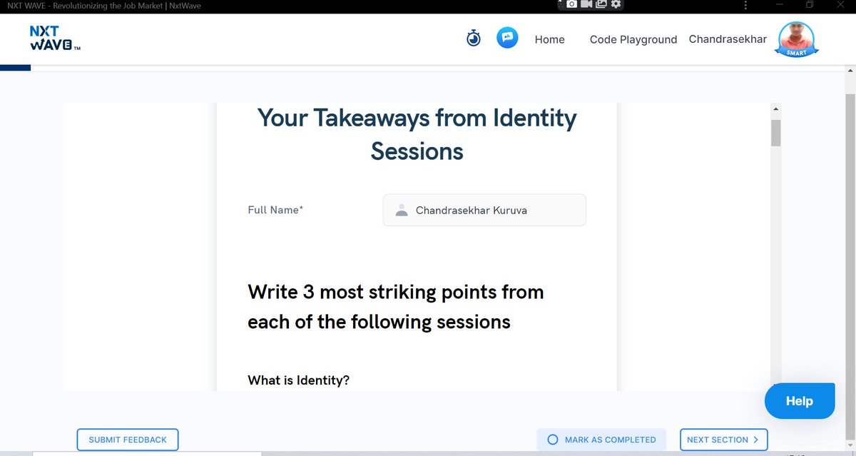 chandukuruvaa's tweet photo. Hello Everyone 😊
I have learnt the Identity Review in #xpm sessions .
Thanks #deepthi mam , for revised #integrity, #gratitude, #openmindedness, #closedmindedness, #identity, #passiontogrow 🤗
@nxtwave_tech
#mindsetmonday #ccbphour #ccbpacademy #nxtwave ⛳🎯 https://t.co/oTvIE5QE8K