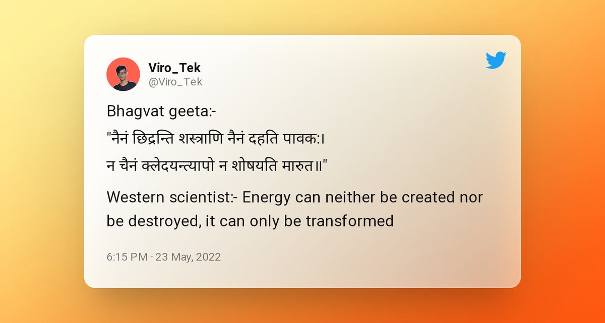 Viro_Tek's tweet photo. Why don't you believe our scriptures, why do you think it's only about morality, no my friends it's all about science 🚩 #Remove1991WorshipAct #Hindu #Hindutva https://t.co/q1vJTRtdtP