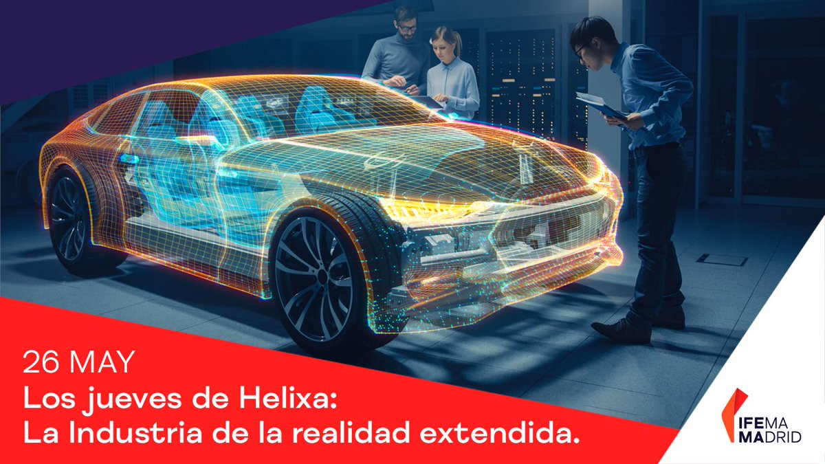 IFEMA's tweet photo. El jueves vuelven los Jueves de Helixa.
En esta ocasión contaremos con Lorena Gonzálex y Vicky Vasán, fundadoras de @inmersivaxr, para hablar de los retos y oportunidades de la Industria de la Realidad Extendida.
Inscríbete ya. 👉 https://t.co/9K5MynXyZk
#Sientelainspiracion https://t.co/pTw0ewJRYP