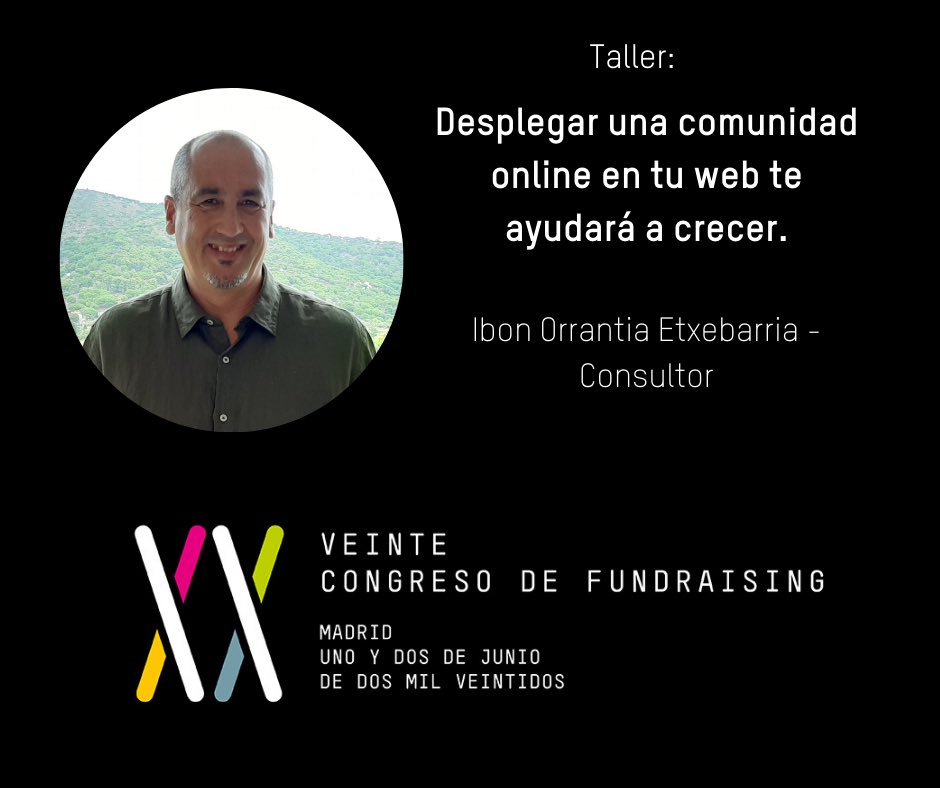 AEFundraising's tweet photo. Ibon @orrantia, CEO de @GoodProfitsOn, que lleva más de 20 años en el mundo dedicado al marketing digital. En el #XXCongresoFundraising abordará en un taller cómo "Desplegar una comunidad online en tu web te ayudará a crecer"
➕ info �� https://t.co/NKGfOUc1dX https://t.co/w0F9gbGtdZ