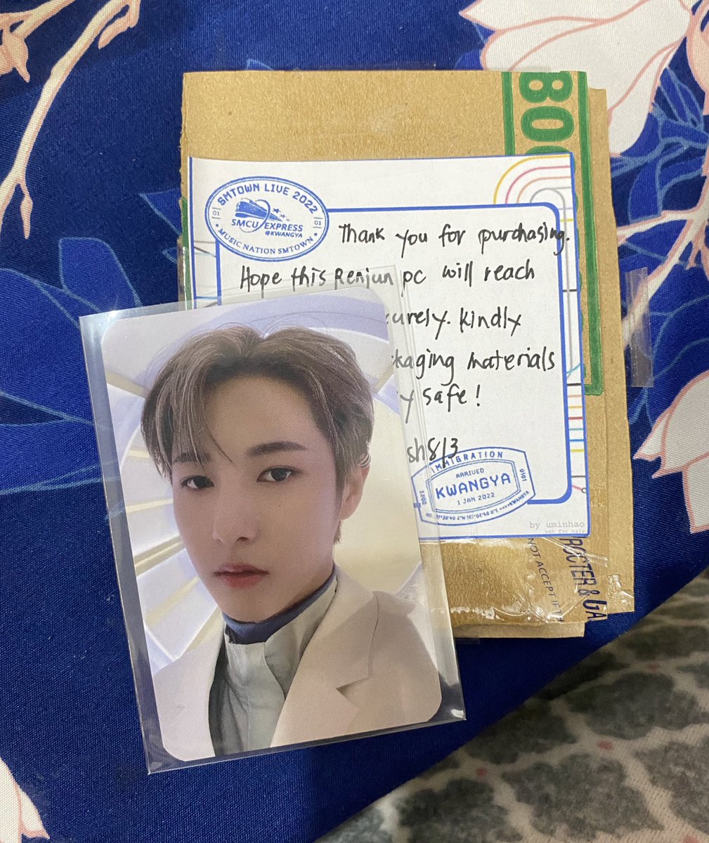 hyemichin's tweet photo. Hiiii @_osh813 received renjun mecima na! Thank you for packing it well and for the smooth transaction ❤️ #_osh813feedback https://t.co/TheWRqzzfL
