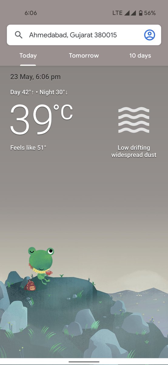 techcubemithun's tweet photo. Looks like some problem with Google weather thermostat๐ก๏ธ๐คฃ๐คฃ
Feels like 51ยฐC ๐ฅต๐
#Amdavadgarmi #weather #googlefrog https://t.co/SRigcT7Fus