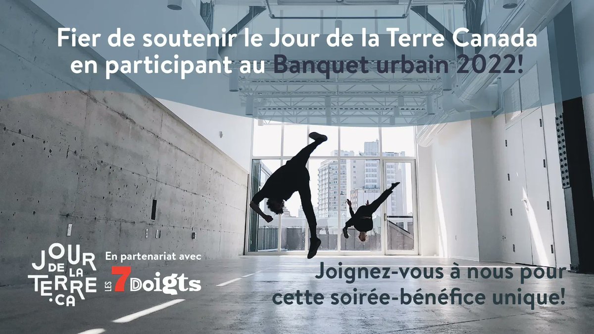 WILL_Solutions's tweet image. Le 9 juin prochain à Montréal, nous participerons au
#BanquetUrbain, la soirée-bénéfice du
#JourdelaTerreCanada pour apporter notre soutien
aux actions environnementales déployées par l’organisme. Joignez-vous à nous! buff.ly/37H6d0D
#eventsforgood  #sustainablecanada