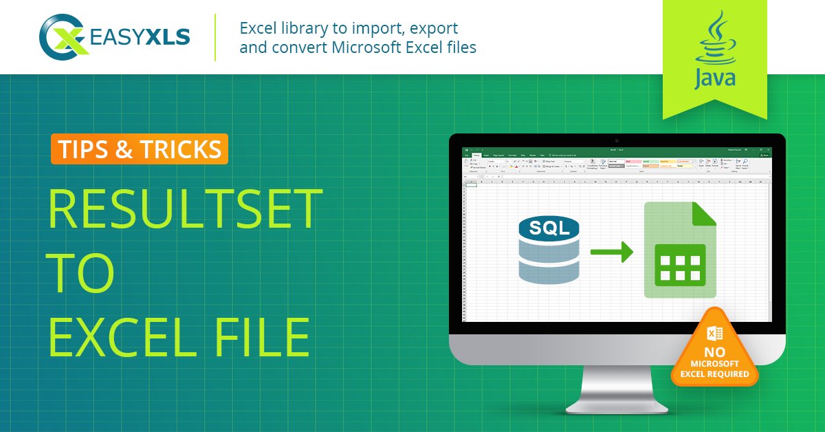 EasyXLS's tweet image. Export ResultSet to Excel file in Java by EasyXLS library! XLSX, XLSM, XLSB, XLS spreadsheets in Java.

#EasyXLS #Export #ResultSet #Excel #Java

easyxls.com/manual/tutoria…
