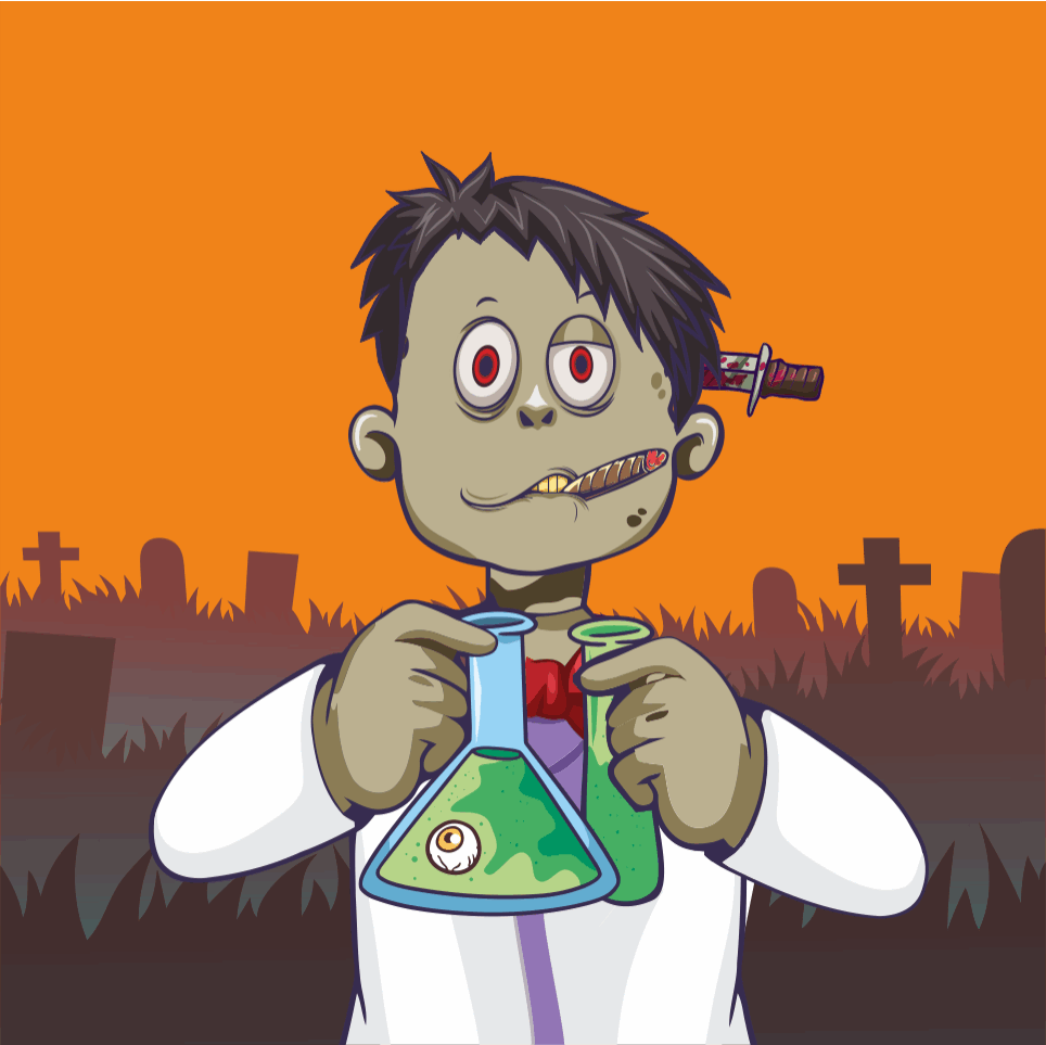 ZombieCorpr's tweet photo. Zombies can only be killed by damaging their brains. It is useless to shoot or stab him in the torso, legs or arms.
#NFT #NFTs #NFTArt #NFTCommunity #NFTcollection https://t.co/xXDAR8th9Y