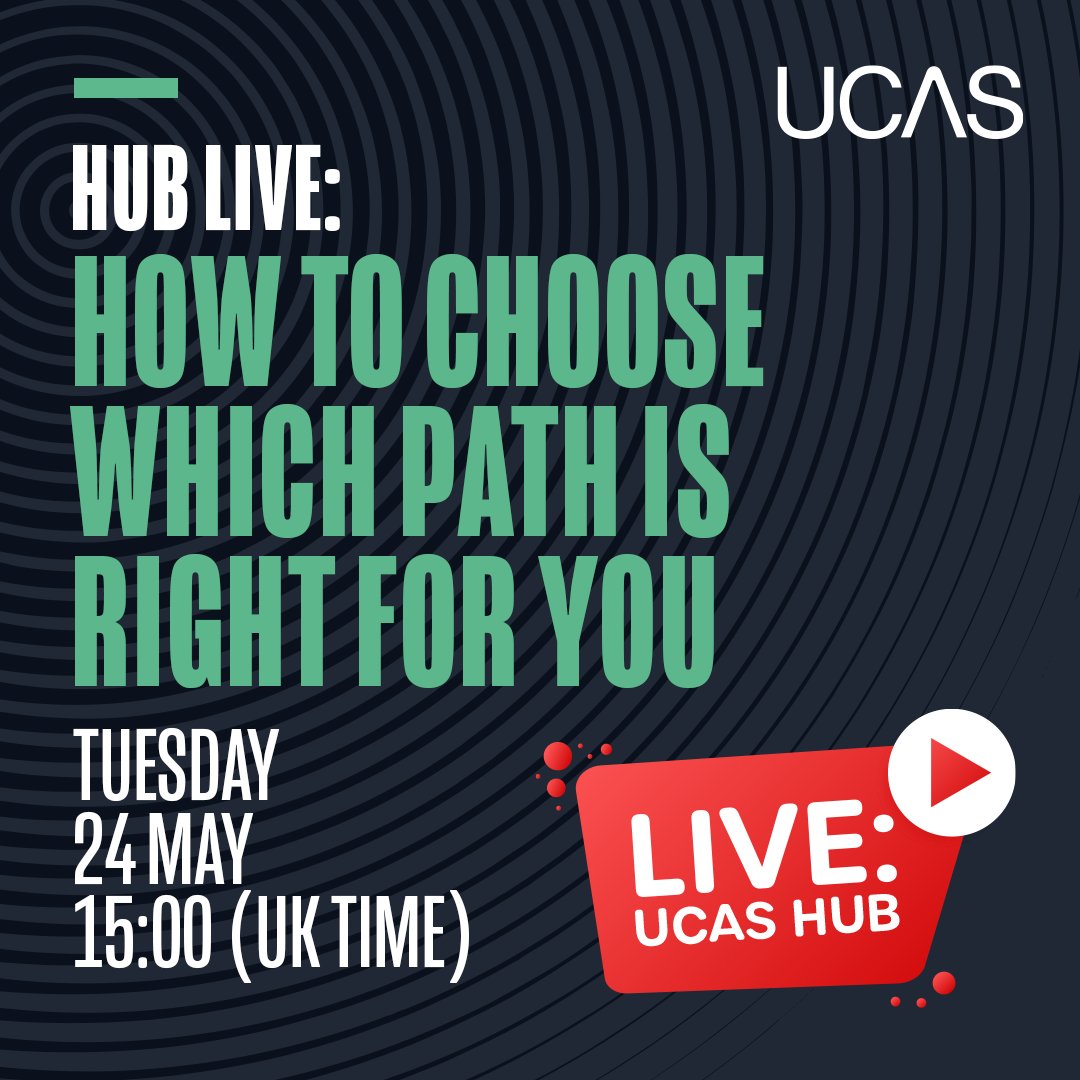 Know which path you'll be taking? Or need some more help deciding? 🤔 👣 

Whether it's going to uni, doing an apprenticeship, taking a gap year, or heading straight into employment, we're here to help!

Join us LIVE tomorrow at 15:00, to help you decide what's right for you 😀