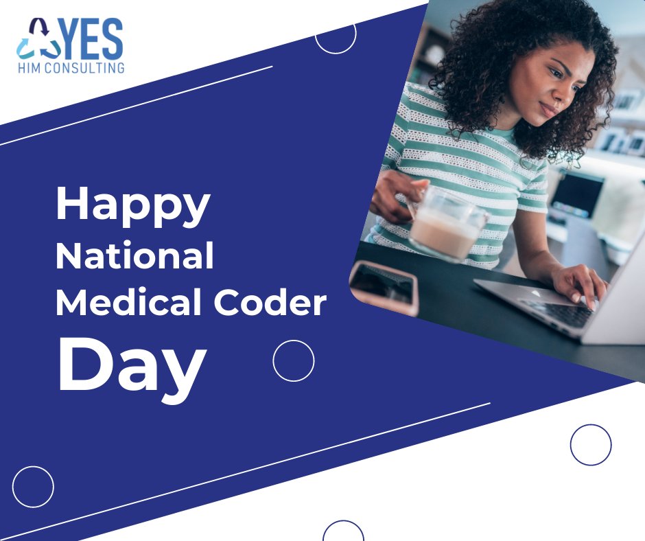 YesHIMconsult's tweet image. ⚕️ Happy National Medical Coder Day! ⚕️ Today, we honor the hard work, insight, and support that medical coders provide every day. We appreciate you and your dedication to the #HIM industry!

#YESHIMConsulting #NationalMedicalCoderDay #medicalcoder #medicalcoding #healthcare