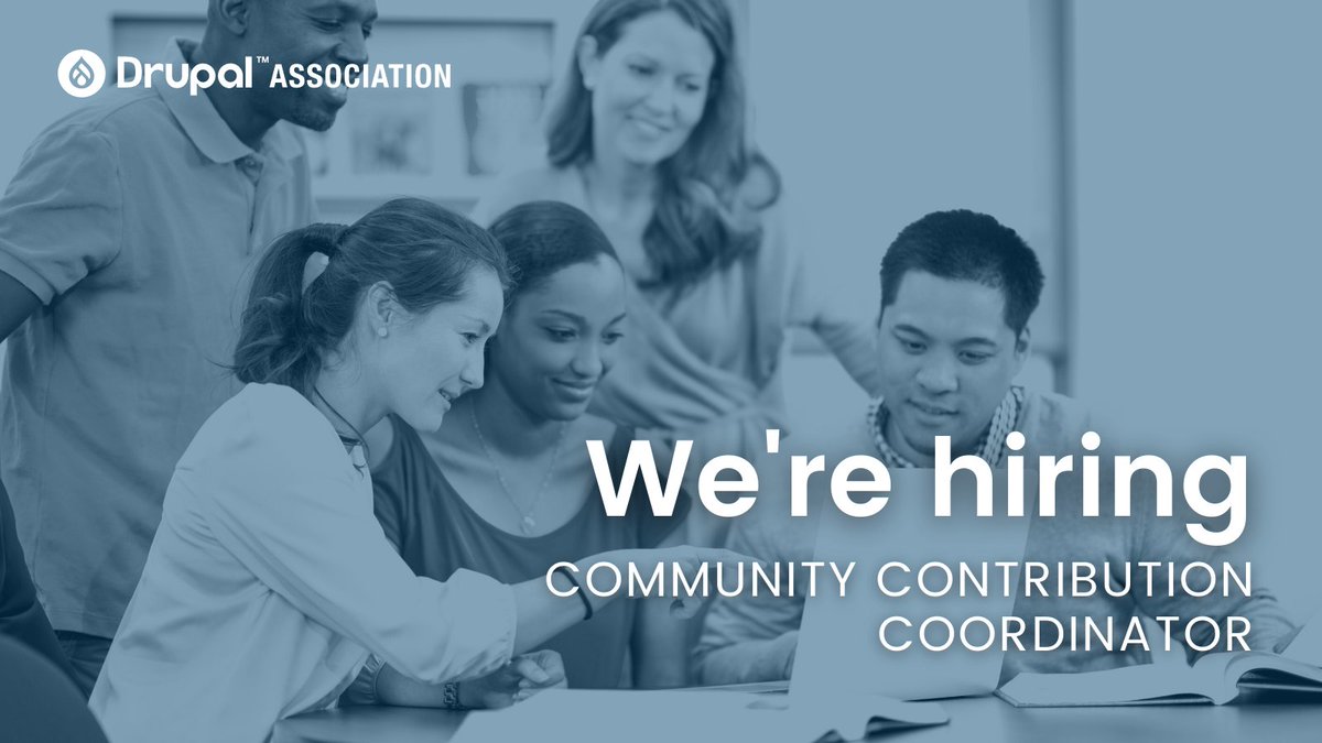 drupalassoc's tweet image. We&apos;re hiring! Learn more about our open role, Community Contribution Coordinator ➡️ linkedin.com/jobs/view/3058…

#Drupal #DrupalJobs