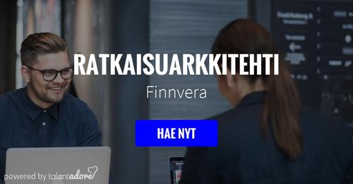 Haluaisitko olla mukana toimintojemme pitkäjänteisessä ja osallistavassa kehittämisessä? Haemme RATKAISUARKKITEHTIA valitsemaasi Finnveran toimipisteeseen. Lisätietoja CIO <a href="/tuomas_kaulio/">Tuomas Kaulio</a> 24.5. klo 8-9, 1.6. klo 14.30-15.30 ja 2.6. klo 8-9 p. 0400 460 220.
ats.talentadore.com/apply/ratkaisu…