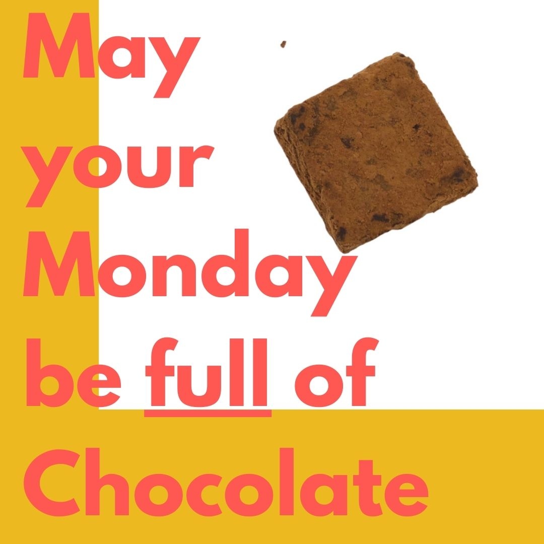 Here is a little hint to boost your Monday. Get some good chocolate in to you. Low on sugars, high on Cocoa, that's the trick. Make the first day of the week a happy day.

#chocolate #vegan #gianduja