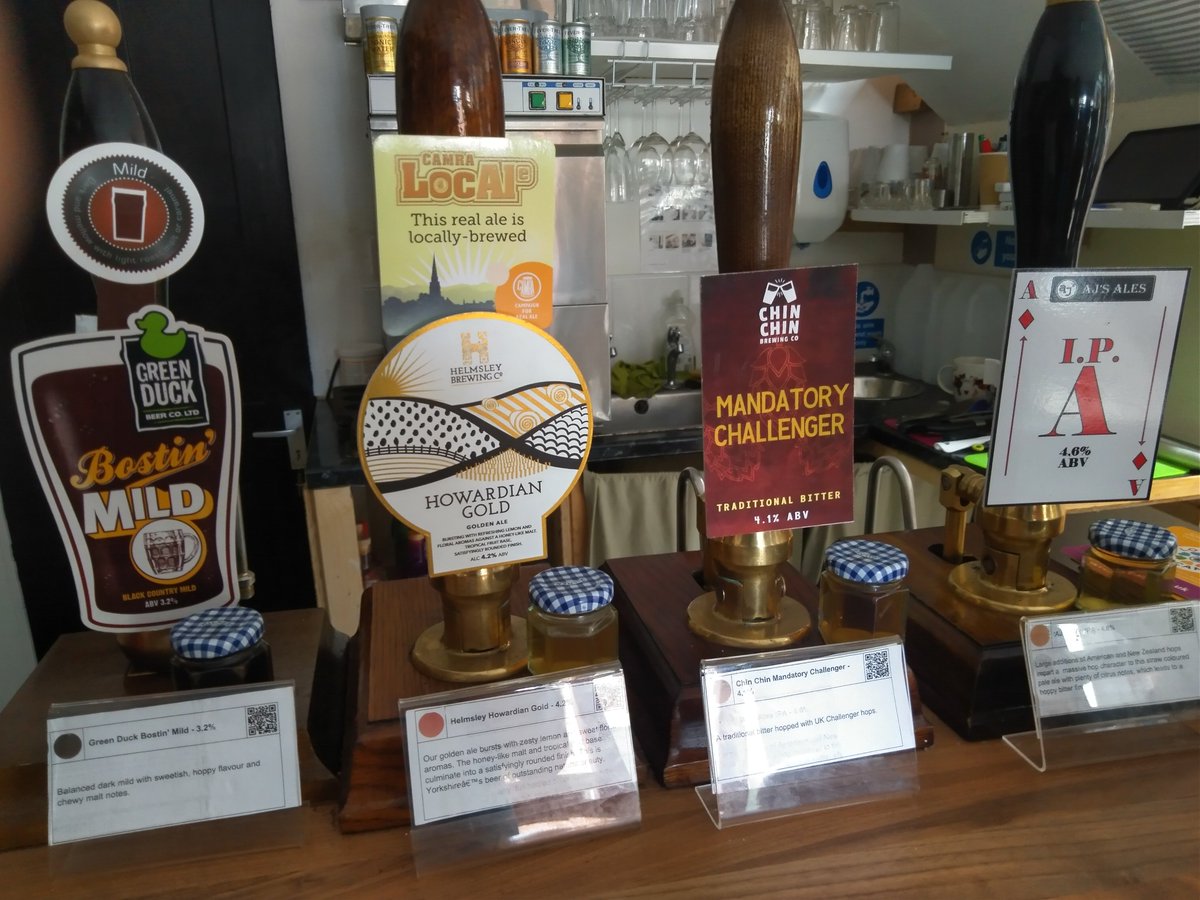 +++NEW BEER ALERT++ We are open 3-9pm today. New on the bar from @ChinChinBrewing is 'Mandatory Challenger' alongside other beers from @Ajs_Ales @HelmsleyBrewing @greenduckbrew We have ciders from @colemanscider @uddersorchard @Snailsbankcider @simonscider Barbourne Cider