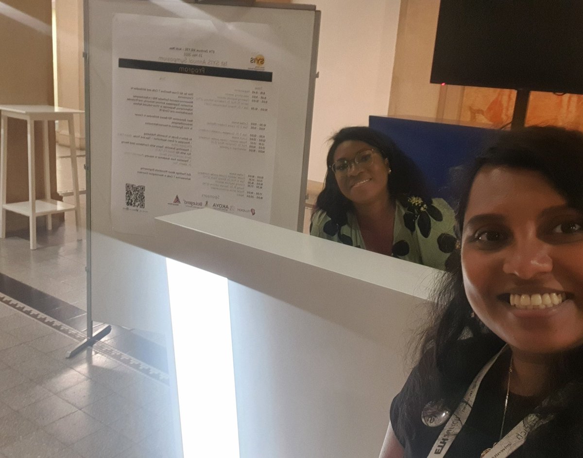syis_ecr's tweet photo. Finally, a moment of quiet for some of the organisers @Sindu_krishn and @RaissaJackie just outside the AudiMax after a very successful morning! #SYISSymposium22 #Symposiumvibes #firstlivemeetingpostcovid @y_efis @EFIS_Immunology https://t.co/3vVHhObPFF